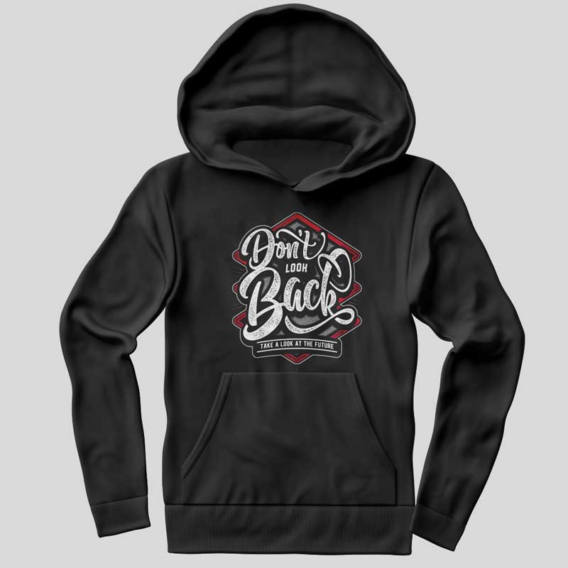 Cheap Casual Hoodie Don't Look Back Printed - Sixnineshirt