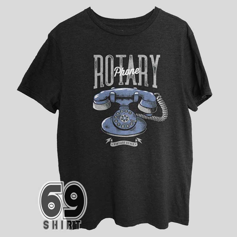 Classic Rotary Phone T-Shirt Design Printed