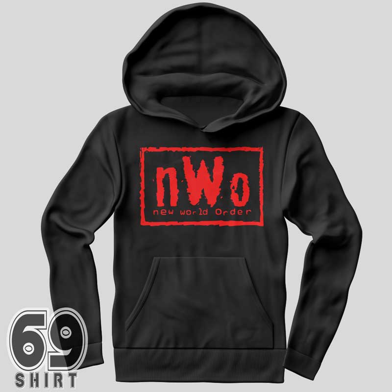 nWo New World Order Hoodie Red Letter Print