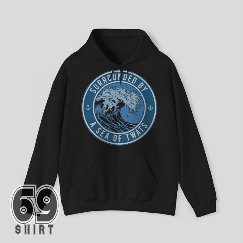 Casual black hoodie with front print "Disappointments All Of You" – perfect for sarcastic moods.