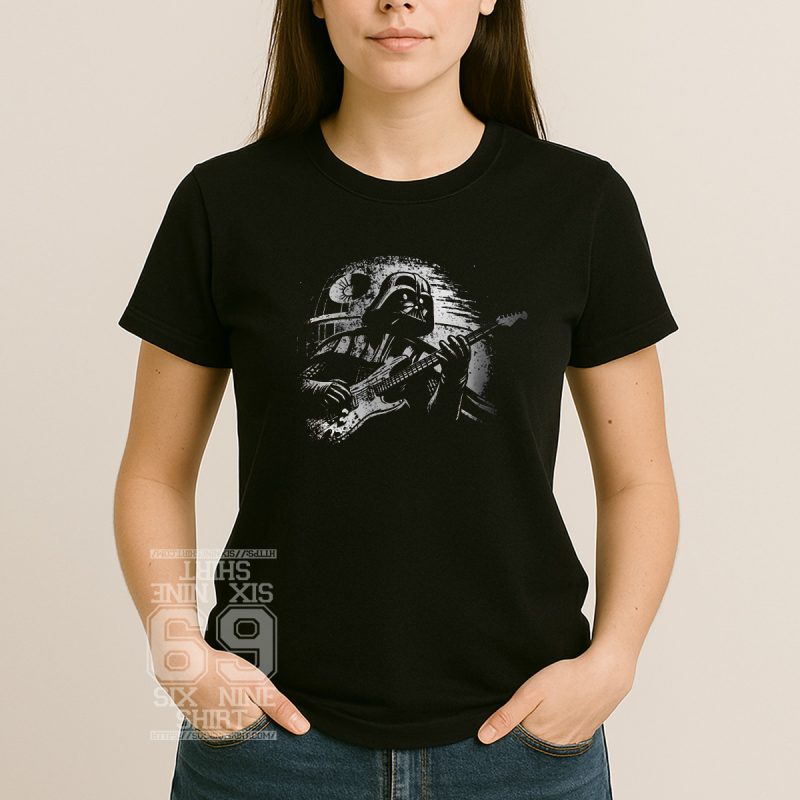 Dark Side Riffs – Darth Vader Guitar T-Shirt For Women