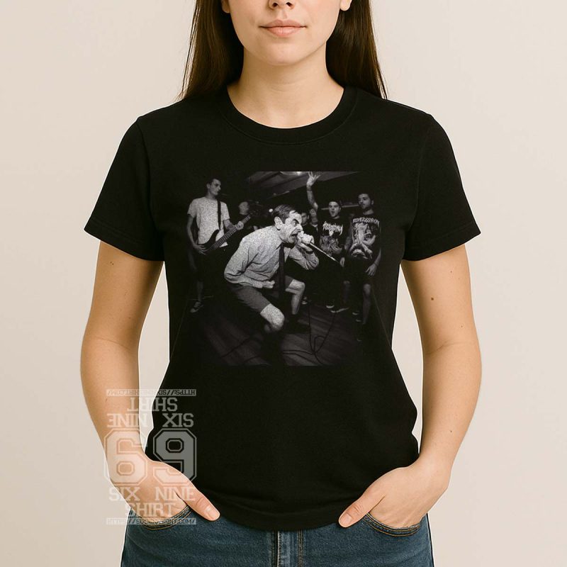 Mr. Bean edited to scream into a microphone like a hardcore band frontman Women Shirt