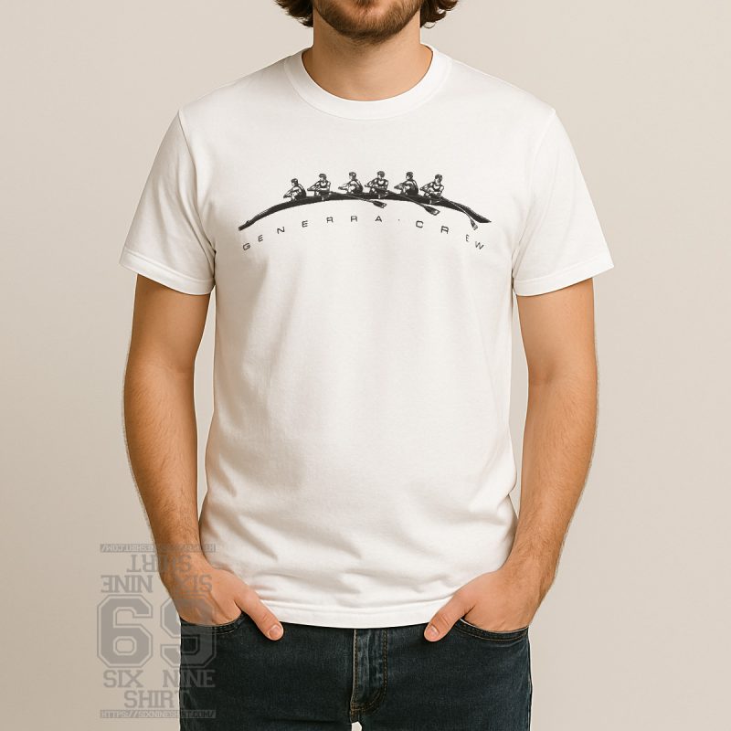 Vintage Generra Crew T-shirt with classic collegiate crew team line art