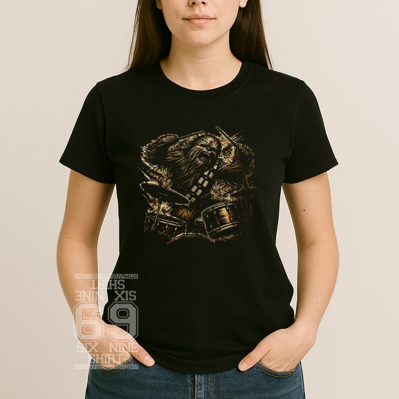 Wookiee Beats – Chewbacca Drummer Women T-Shirt