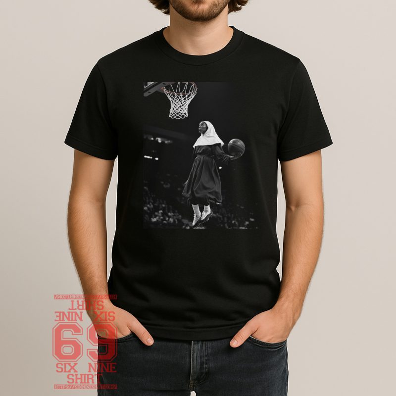 Flying Nun Basketball Dunk Graphic Tee