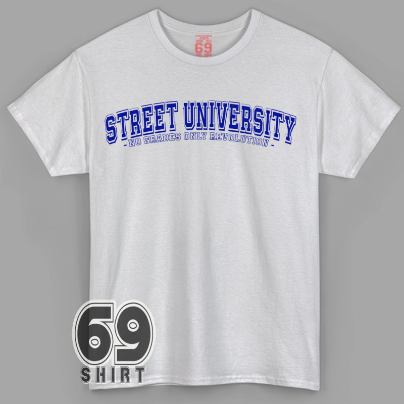 revolution sweatshirt, street university hoodie, anti-school graphic, punk education fashion, no grades only revolution, anarchist streetwear, activist clothing, protest fashion, rebel mindset merch