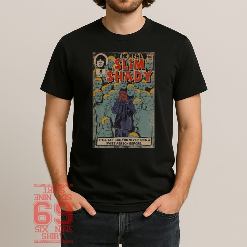 The real slim shady retro comic style graphic tee