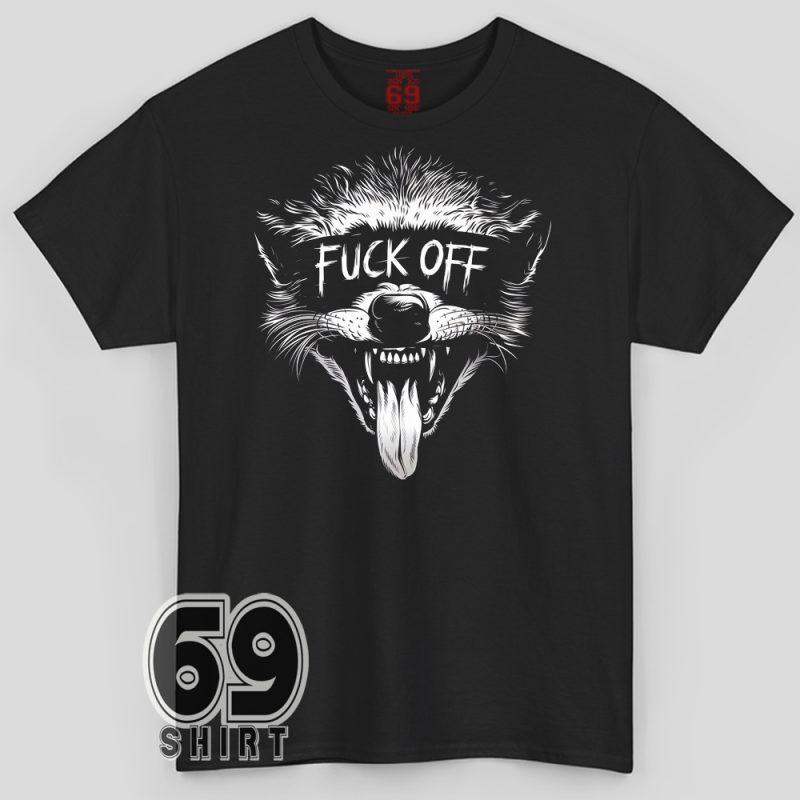Fuck Off Raccoon Shirt – aggressive funny graphic tee