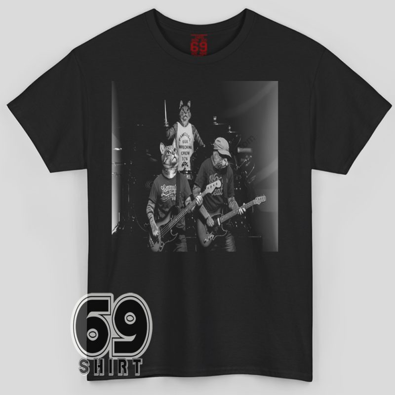 Funny Cat Classic Rock Missionary Impossible Tour shirt – parody band tee
