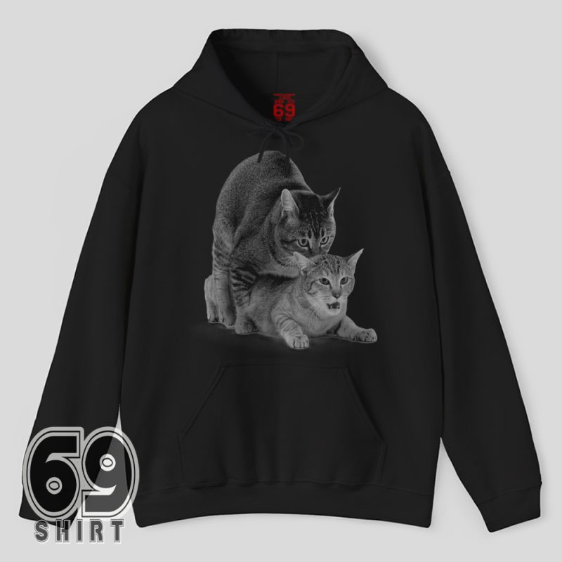 Outrageous cat humor hoodie – gag gift apparel