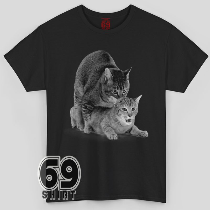 Funny Cat Making Love Shirt – bold rebel graphic tee
