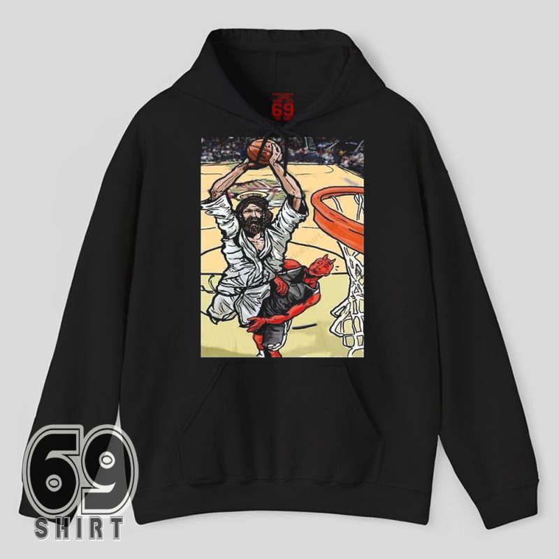 Christian athlete shirt slam dunk Jesus Hoodie design