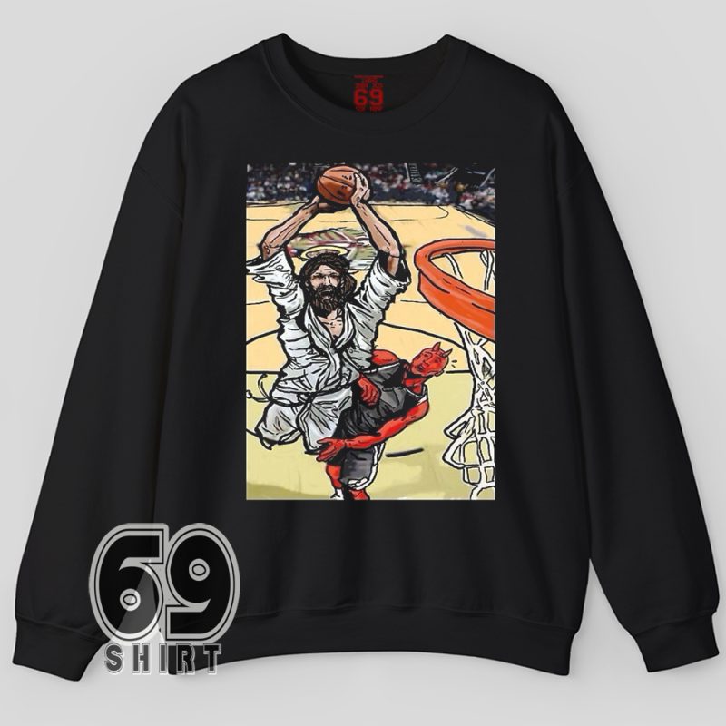 Matthew 20:28 graphic tee Jesus victory over Satan Sweatshirt