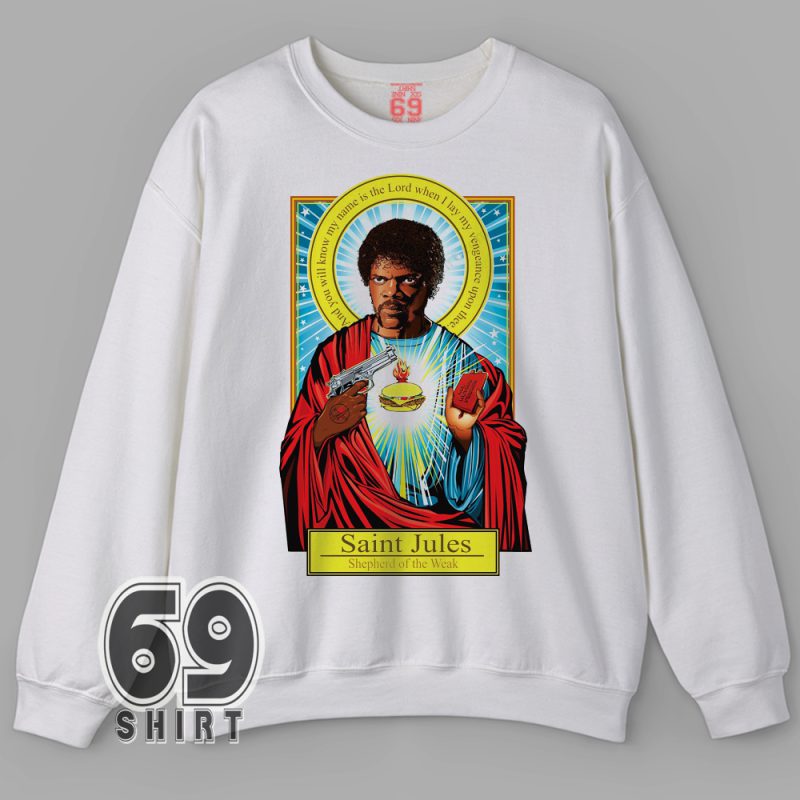 Pulp Fiction spoof sweatshirt – Saint Jules cult classic parody