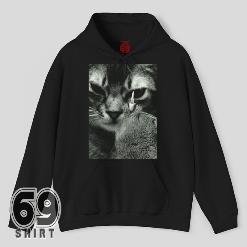 Fierce cat claw hoodie – bold sarcastic apparel