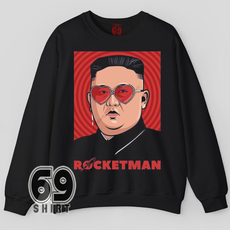 kimjongun parody rocketman sweatshirt