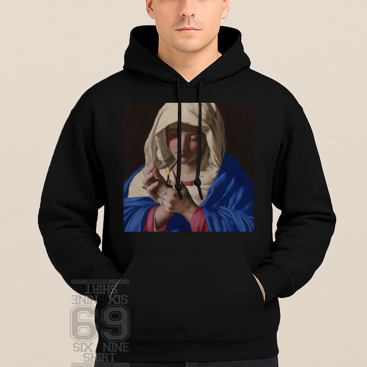Holy Smoke Mary Renaissance Art Meme Hoodie Holy Smoke Mary Renaissance Art Meme Hoodie