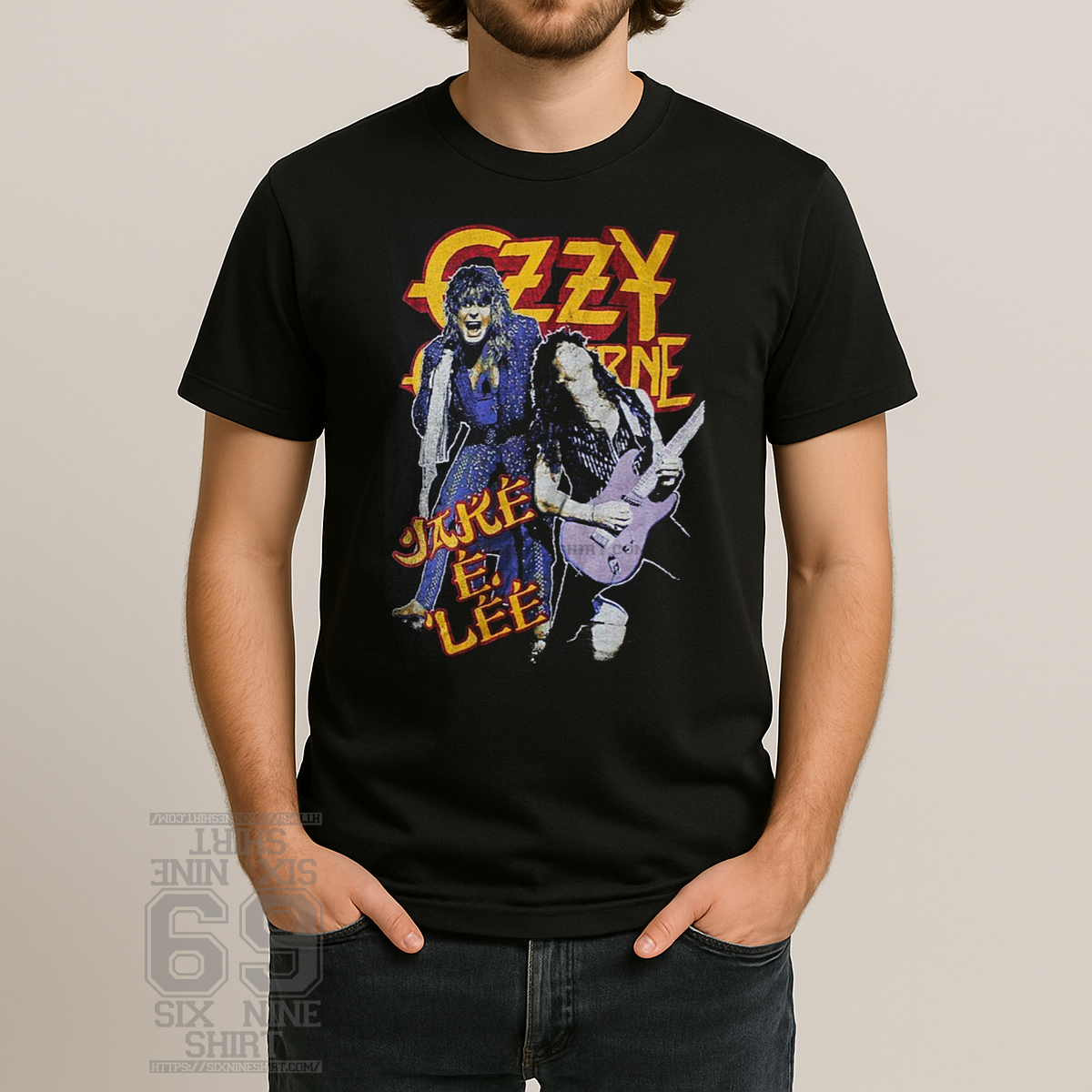 The Ultimate Tour Ozzy Osbourne 1986 Jake E Lee Era T-Shirt Vintage-style T-shirt inspired by Ozzy Osbourne 1986 The Ultimate Tour during the Jake E. Lee era