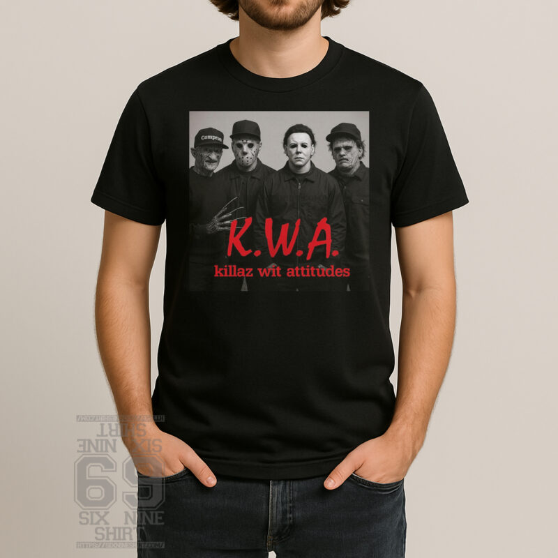 kwa killaz wit attitudes t-shirt horror parody streetwear