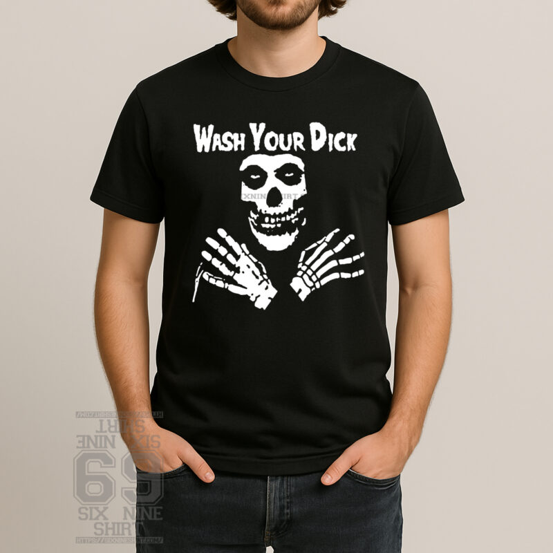 Funny Misfit Parody Wash Your Dick Graphic T-Shirt